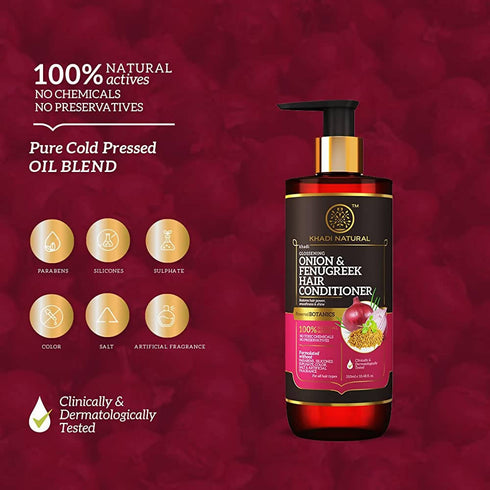 Khadi Natural Onion And Fenugreek Hair Conditioner